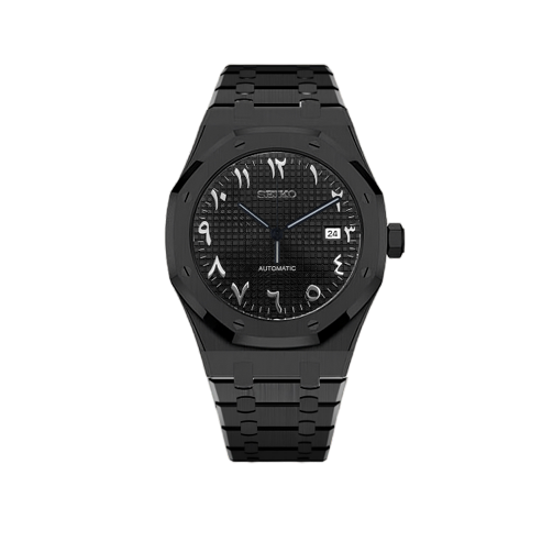 Seiko Mod - Seiko Oak Triple Black Arabic Watch