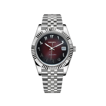 Datejust Mod Silver - Red Arabic (v2)