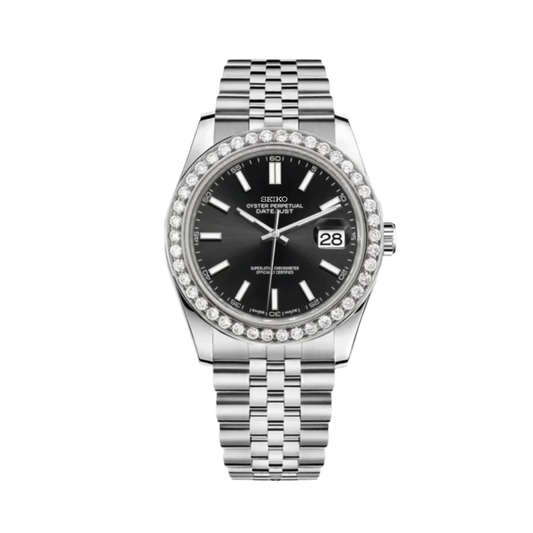 Datejust Mod Silver - Moonstone