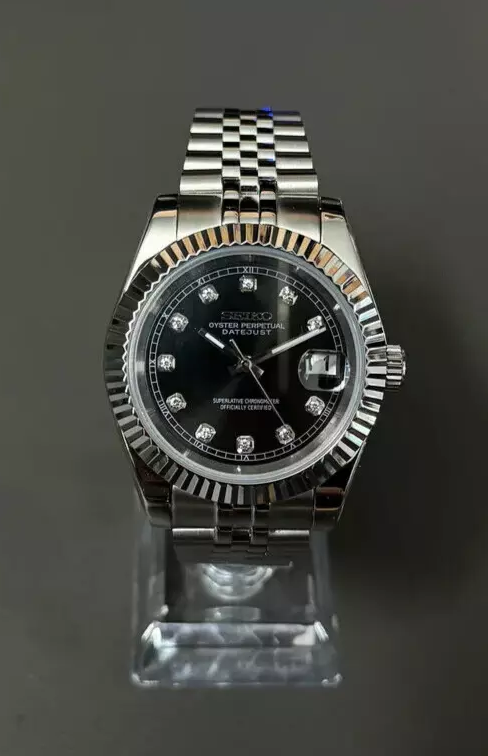 Seiko Black Diamond Dial DateJust