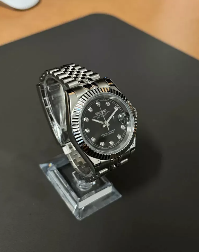 Seiko Black Diamond Dial DateJust