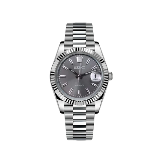 Datejust Mod Silver - Sunburst Grey