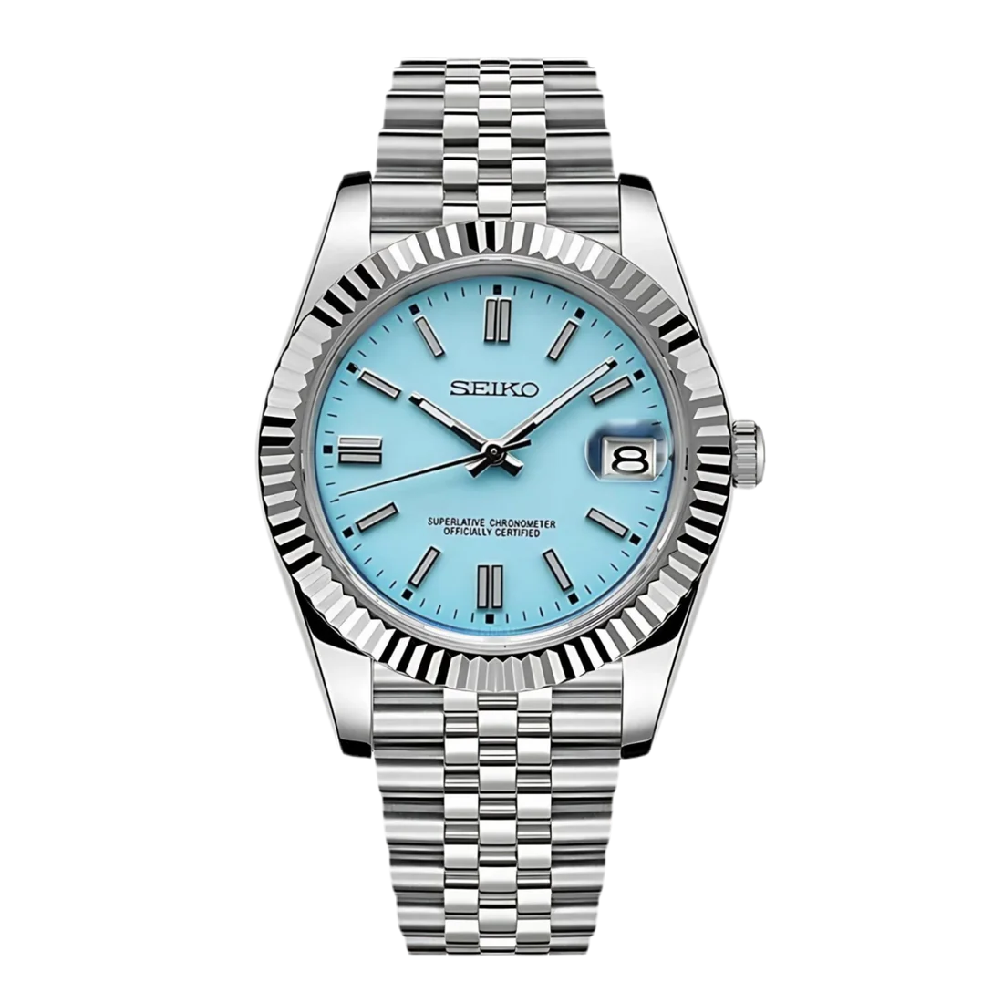 Datejust Mod - Baby Blue Champagne