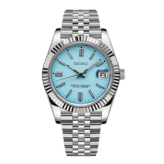 Datejust Mod - Baby Blue Champagne