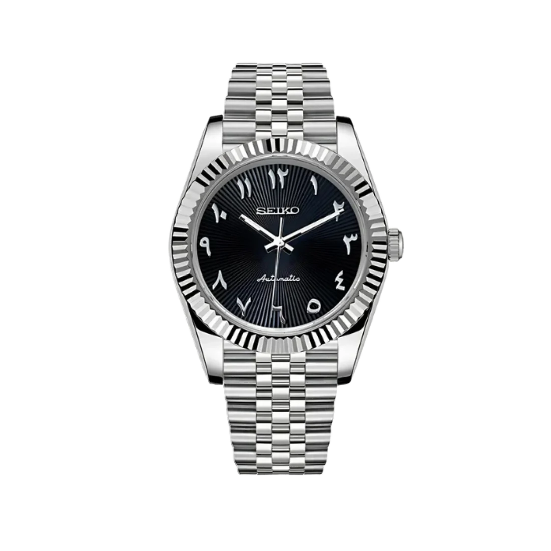 Datejust Mod Silver - Black Arabic (v2)