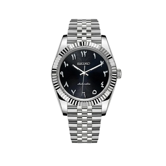 Datejust Mod Silver - Black Arabic (v2)