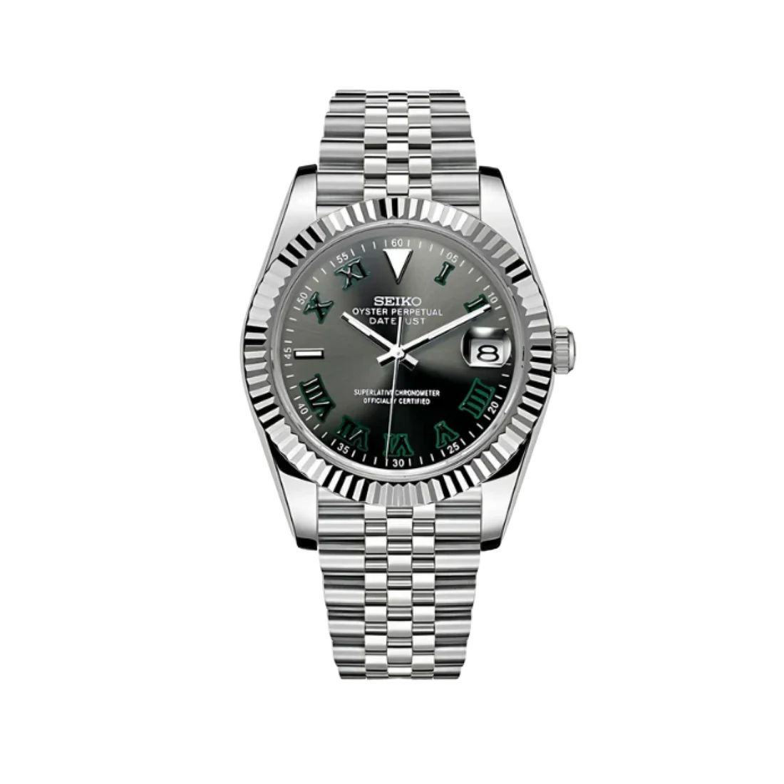 Datejust Mod Silver - Wimbledon